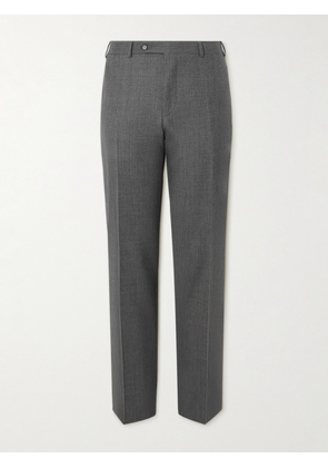Canali - Straight-Leg Checked Wool-Flannel Suit Trousers - Men - Gray - IT 46
