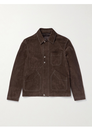 Mr P. - Crosta Suede Chore Jacket - Men - Brown - XS