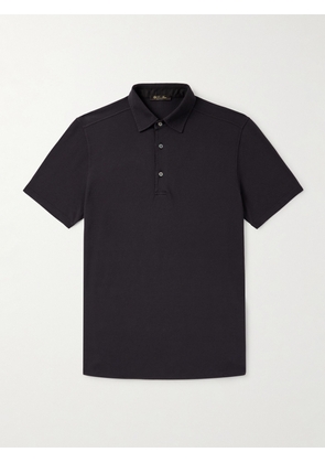Loro Piana - Garment-Dyed Cotton-Piqué Polo Shirt - Men - Brown - S