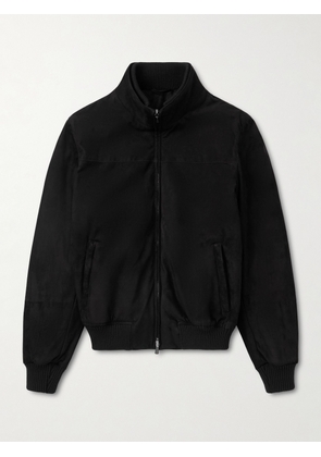 Thom Sweeney - Suede Bomber Jacket - Men - Black - S
