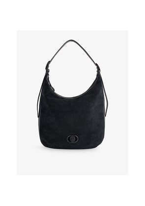 Womens Kurt Geiger London Chelsea Large Suede Hobo Bag