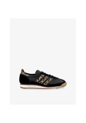 Womens Adidas Sl 72 Leopard Nylon-Suede Trainers