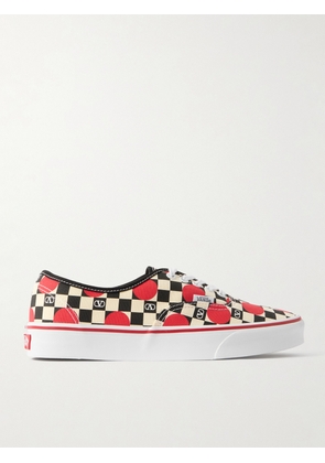 Valentino Garavani - Vans Printed Canvas Sneakers - Men - Red - EU 40