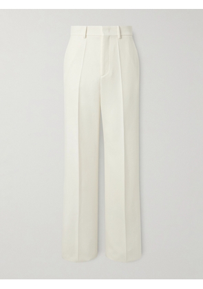 Valentino Garavani - Wide-Leg Wool-Twill Trousers - Men - White - IT 46