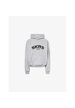 Womens Sisters & Seekers Skrs Logo-Embroidered Fleece Hoody