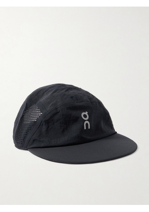 ON - Performance Logo-Print Perforated Shell Running Cap - Men - Black