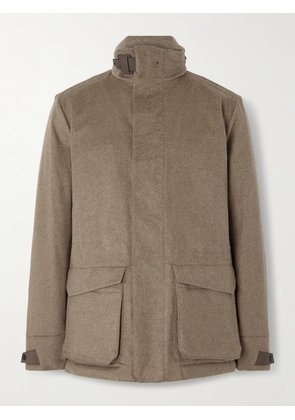 SEASE - Uptown Padded Hooded Cashmere Jacket - Men - Brown - S