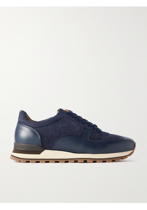 Mr P. - Carlos Suede and Leather Sneakers - Men - Blue - UK 6