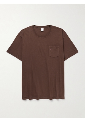 Noah - Core Logo-Print Cotton-Jersey T-Shirt - Men - Brown - S