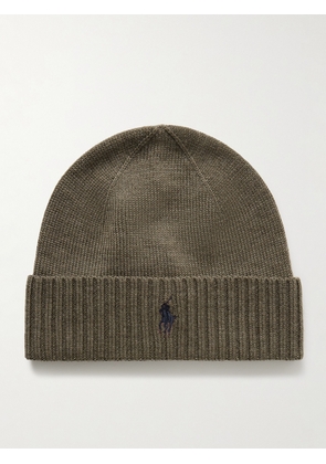Polo Ralph Lauren - Logo-Embroidered Wool Beanie - Men - Green