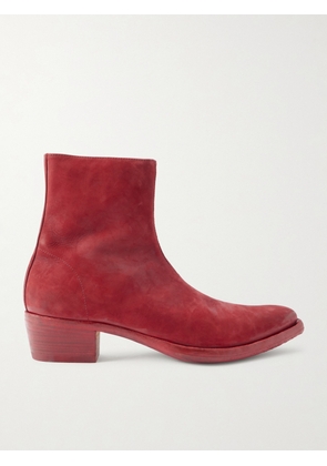 424 - Nubuck Chelsea Boots - Men - Red - EU 41