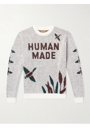 Human Made - Jacquard-Knit Sweater - Men - Gray - S