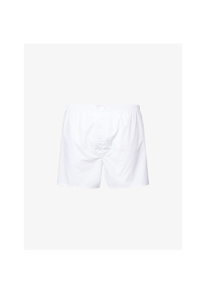 Mens Derek Rose Savoy Cotton Boxer Shorts