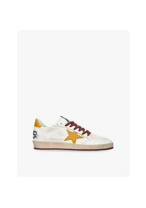 Mens Golden Goose Men's Ball Star Leather Low-Top Trainers