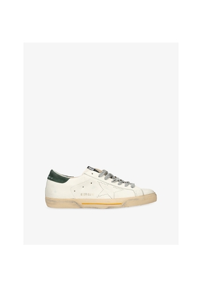 Mens Golden Goose Men's Super-Star Leather Low-Top Trainers
