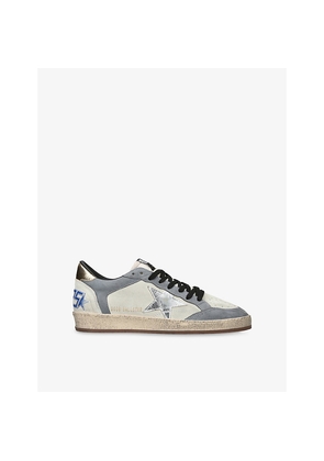 Mens Golden Goose Men's Ball Star Suede Low-Top Trainers