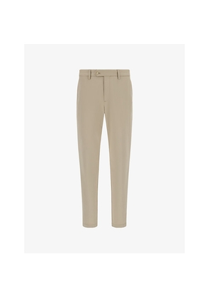 Mens Boggi Milano Garment-Dyed Tapered-Leg Stretch Cotton-Blend Trousers
