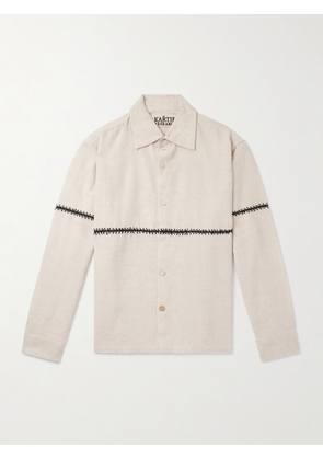 Kartik Research - Rabari Embroidered Cotton Shirt - Men - White - S