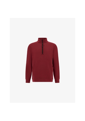 Mens Boggi Milano B Tech Half-Zip Stretch Cotton-Blend Sweatshirt