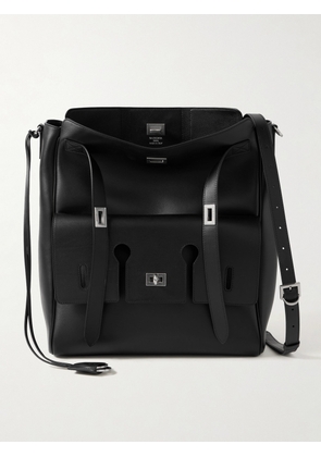 Balenciaga - Bel Air Leather Messenger Bag - Men - Black