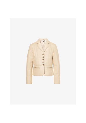 Womens Me And Em Luxe Fitted Leather Jacket