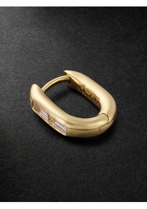 Foundrae - Fob Petite 18-Karat Gold Diamond Single Hoop Earring - Men - Gold