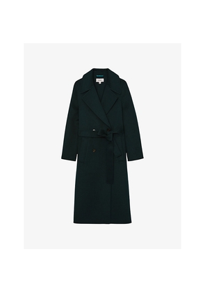 Womens Reiss Rene Double-Breasted Wool-Blend Coat