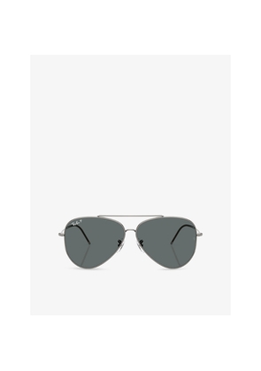 Ray-Ban Rbr0101S Pilot-Frame Metal Sunglasses