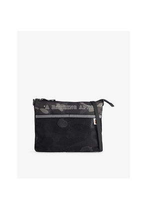 Mens A Bathing Ape Camo Mesh Woven Pouch