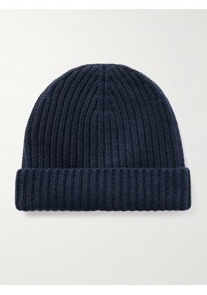 Loro Piana - Ribbed Cashmere Beanie - Men - Blue