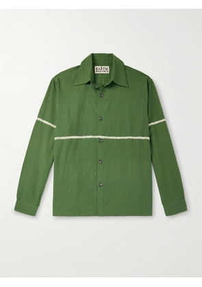 Kartik Research - Rabari Embroidered Cotton Shirt - Men - Green - S
