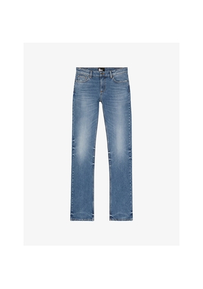 Womens The Kooples Slim-Fit Mid-Rise Long Stretch-Denim Jeans
