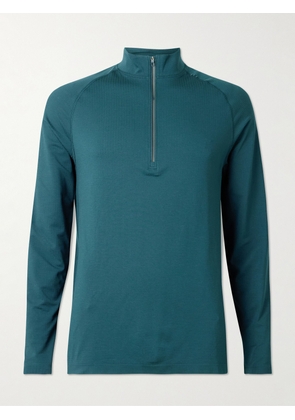 Lululemon - Metal Vent Tech 2.5 Slim-Fit Stretch-Jersey Half-Zip Top - Men - Blue - S