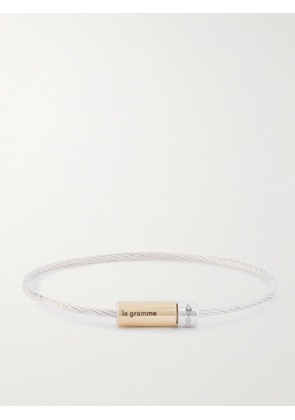 Le Gramme - 7G Sterling Silver and 18-Karat Gold Bracelet - Men - Silver - 18