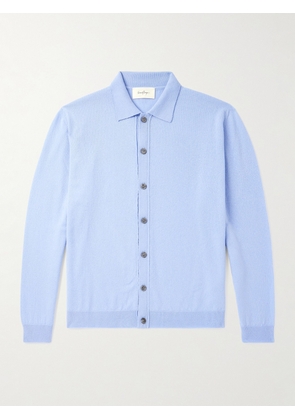 SECOND / LAYER - Frankie Wool and Cashmere-Blend Polo Sweater - Men - Blue - IT 44