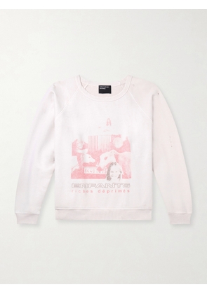 Enfants Riches Déprimés - Incandescent Distressed Cotton-Jersey Sweatshirt - Men - White - S