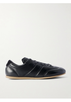 LEMAIRE - Suede-Trimmed Leather Sneakers - Men - Black - EU 40