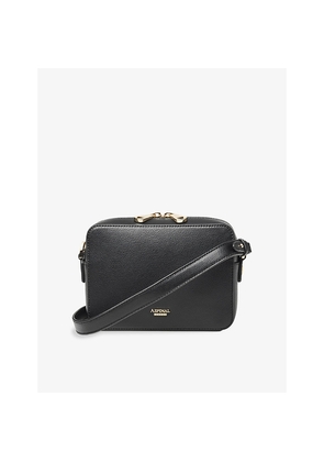 Womens Aspinal Of London Logo-Plaque Leather Camera Bag