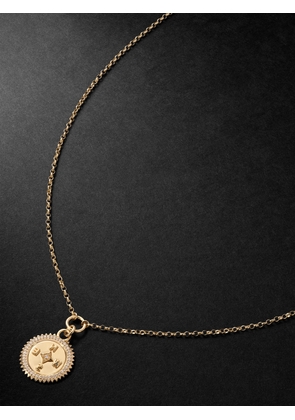 Foundrae - Internal Compass 18-Karat Gold Diamond Pendant Necklace - Men - Gold