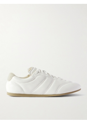 LEMAIRE - Suede-Trimmed Leather Sneakers - Men - White - EU 40