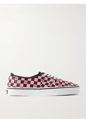 Valentino Garavani - Vans Checked Canvas Sneakers - Men - Pink - EU 40