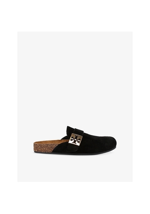 Womens Tory Burch Mellow Suede Mules