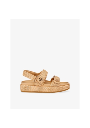 Womens Tory Burch Kira Sport Raffia Sandals
