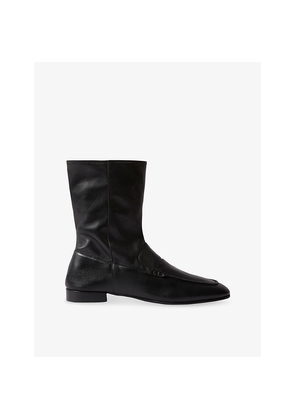 Womens Claudie Pierlot Penny-Detail Leather Ankle Boots
