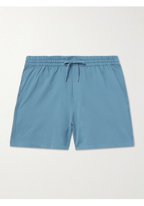 Lululemon - Straight-Leg Stretch Recycled-Jersey Drawstring Shorts - Men - Blue - S