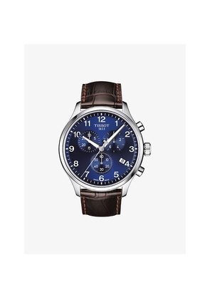 Mens Tissot T116.617.16.047.00 Chrono XL Classic Stainless-Steel and Leather Quartz Watch