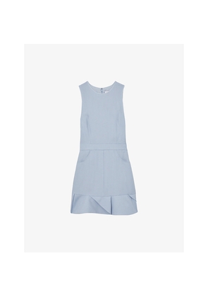 Womens Reiss Ashley Frill-Hem Sleeveless Woven Mini Dress