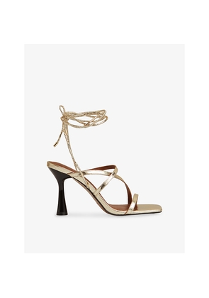 Womens Reiss Rebecca Heeled Leather Sandals