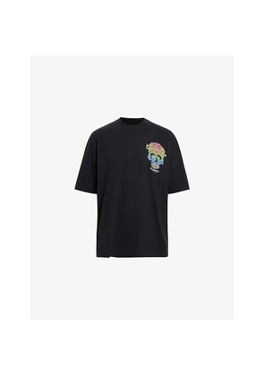 Mens Allsaints Trance Graphic-Print Short-Sleeve Cotton T-Shirt