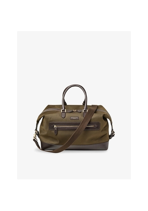 Aspinal Of London Weekend Logo-Embellished Woven Duffle Bag